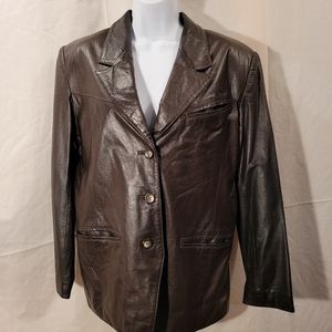 Multi Soft Brown Leather Jacket